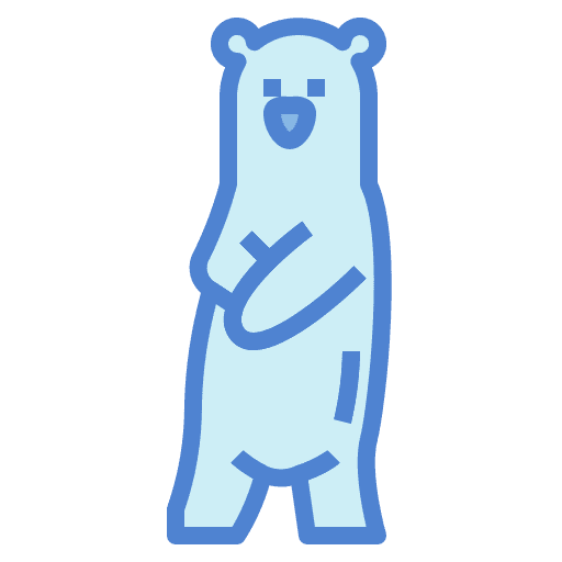 Bear bear zoo wild life icon