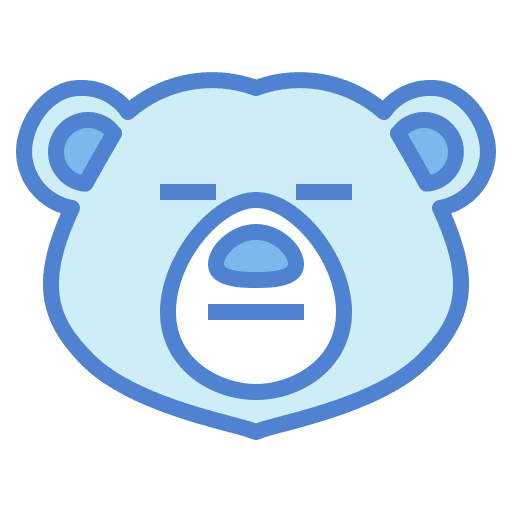 Bear emotions zoo wild life icon Bear emotions zoo wild life icon