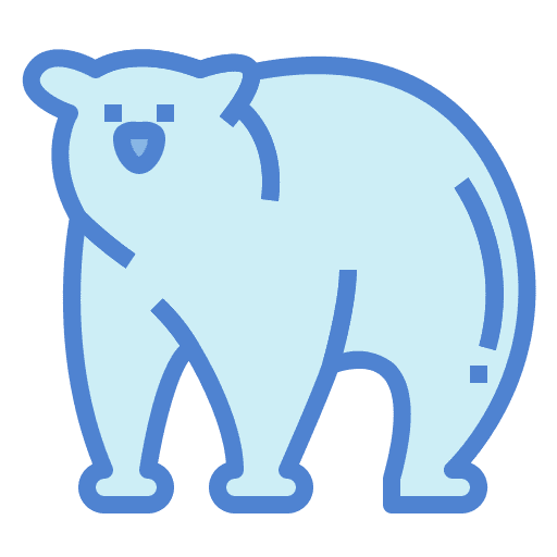 Bear wild life bear mammal icon