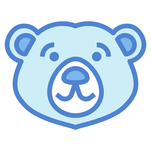 Bear animals smile animal icon Bear animals smile animal icon