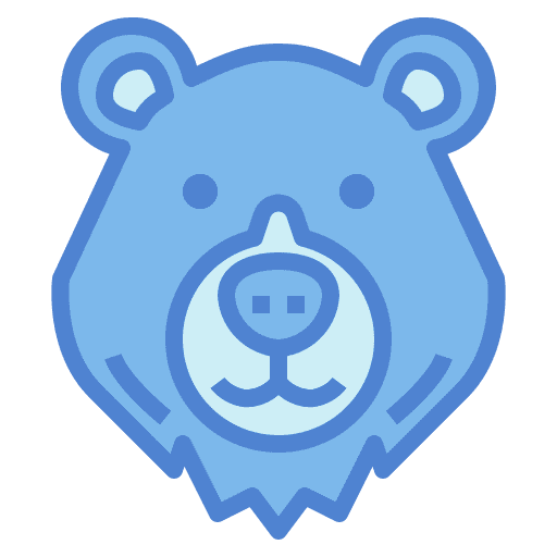 Bear zoo animal wild life icon Bear zoo animal wild life icon