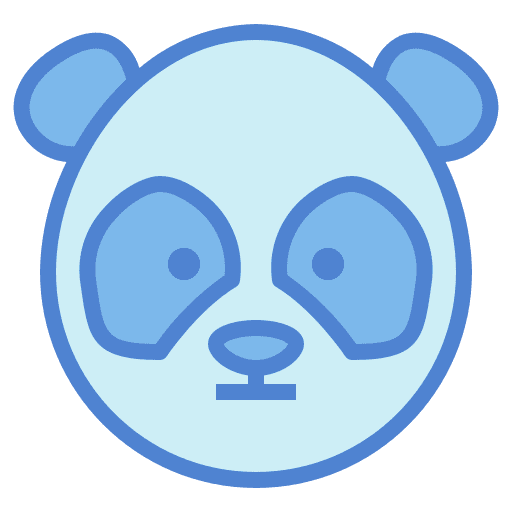 Panda bear mammal panda icon Panda bear mammal panda icon