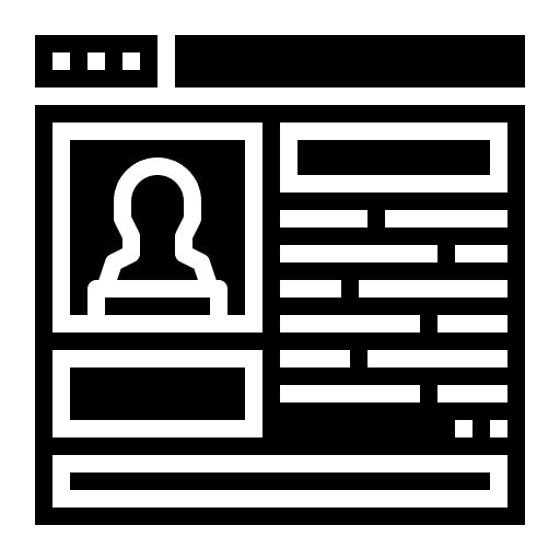 Criminal database security personal information user icon Criminal database security personal information user icon