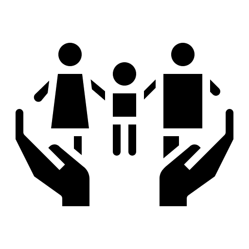 Family child law take care icon