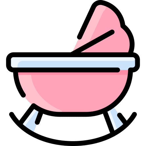 Crib crib kid basinet icon