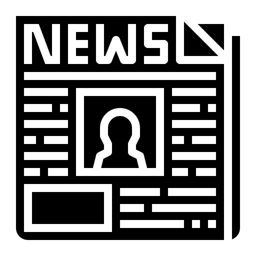 Newspaper news news report communications icon Newspaper news news report communications icon