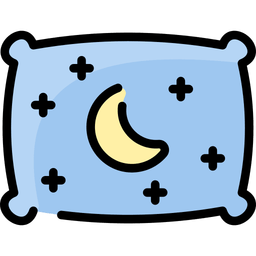 Pillow pillow confort baby icon
