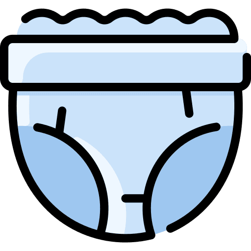 Diaper kid and baby infant diaper icon