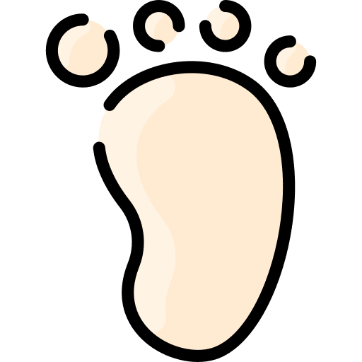 Footprint footprint barefoot foot icon