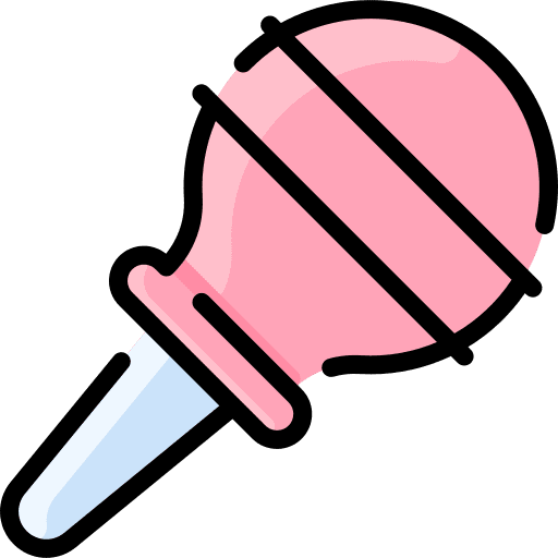 Nasal aspirator hygiene kid and baby tool icon Nasal aspirator hygiene kid and baby tool icon