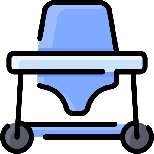 Baby walker kid and baby childhood toy icon Baby walker kid and baby childhood toy icon