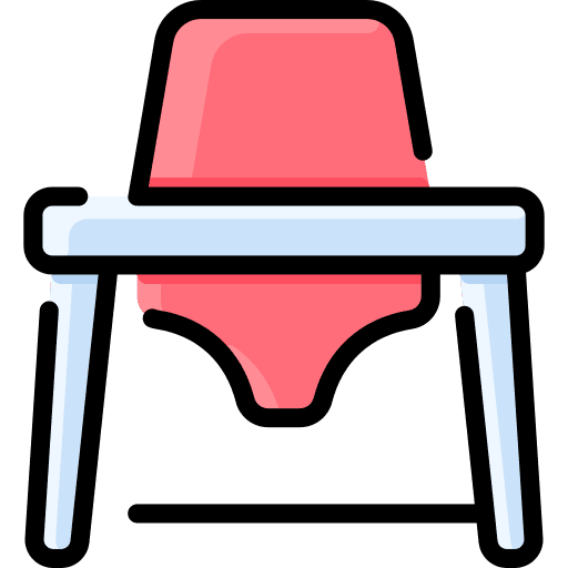 Chair seat high chair baby chair icon Chair seat high chair baby chair icon