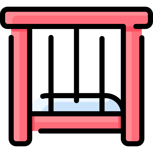 Crib crib baby bed furniture icon Crib crib baby bed furniture icon