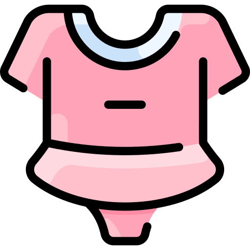 Dress baby clothing baby clothes kid and baby icon Dress baby clothing baby clothes kid and baby icon