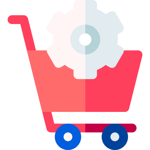 Procurement shopping cart business and finance shop icon