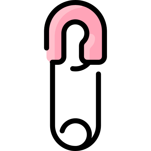 Safety pin fashion safety pin kid and baby icon Safety pin fashion safety pin kid and baby icon