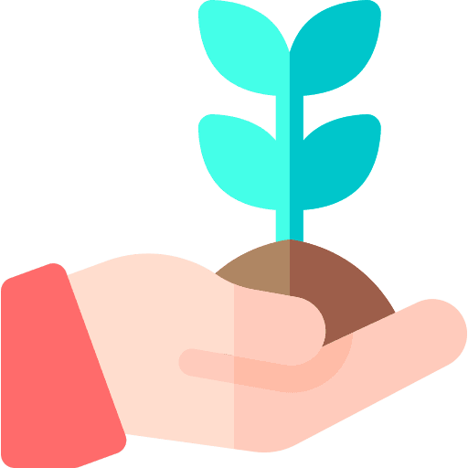 Growth ecology and environment hand farming and gardening icon Growth ecology and environment hand farming and gardening icon