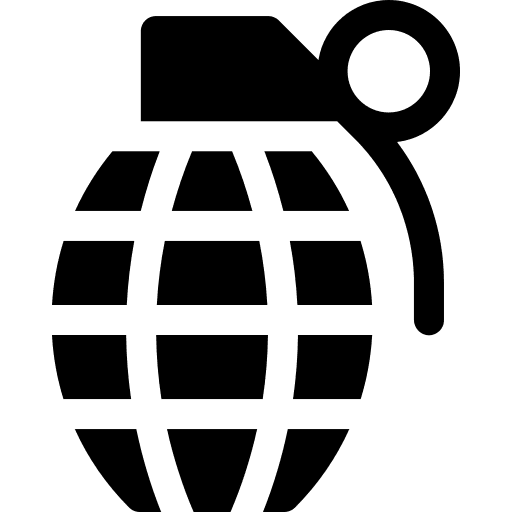 Grenade military army grenade icon