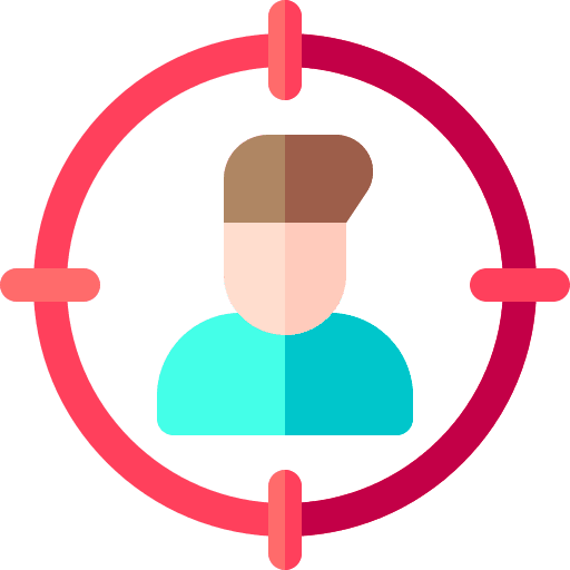 Headhunting human resources headhunter crosshair icon Headhunting human resources headhunter crosshair icon