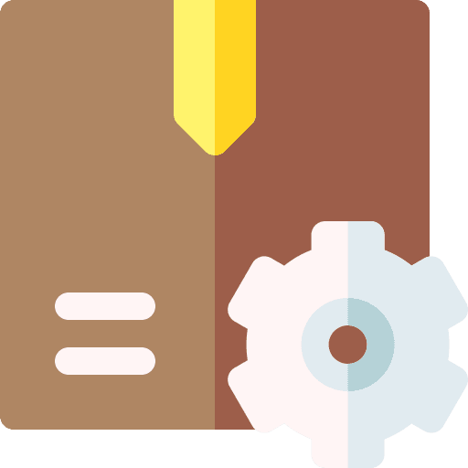 Production box delivery logistic icon Production box delivery logistic icon