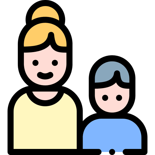 Mother child son avatar icon