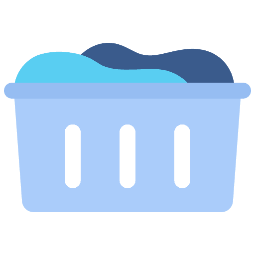 Basket washing housekeeping basket icon