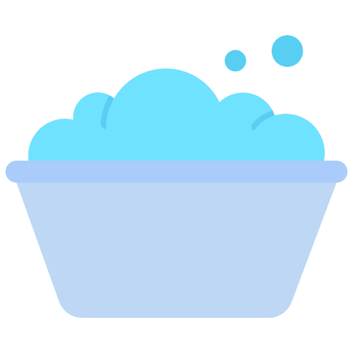Washing clothes laundry basin hygiene icon