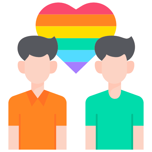 Gay relationship homosexual love icon Gay relationship homosexual love icon