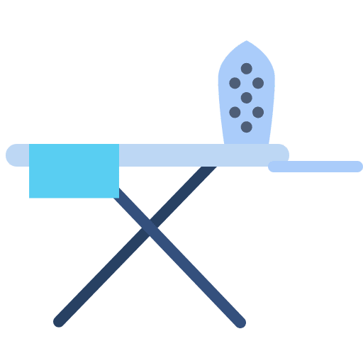 Iron table housework ironing furniture and household icon