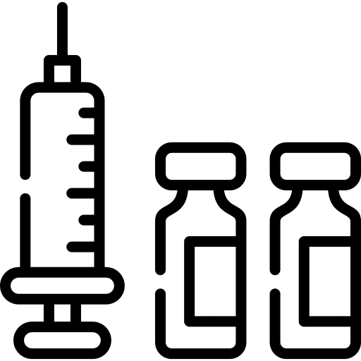 Vaccination syringe vaccines medicine icon
