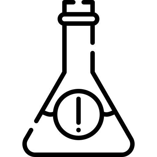 Hazardous test tube poison radioactive icon