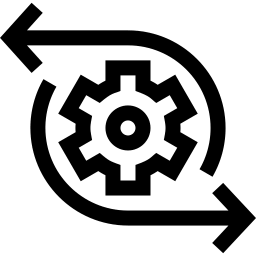 Recovery process business and finance management icon