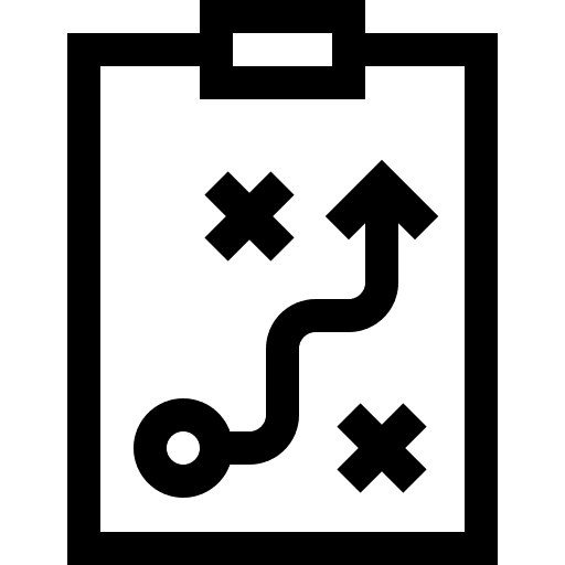 Strategy planning process marketing icon Strategy planning process marketing icon