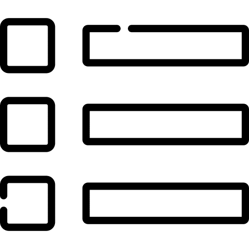 Bullet order list signs icon