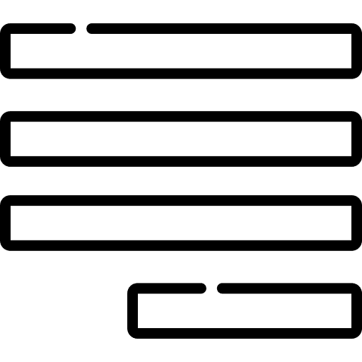 Justify text symbol edit tools alignment icon