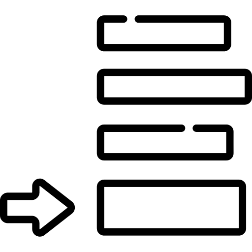 Space distance options spacing icon