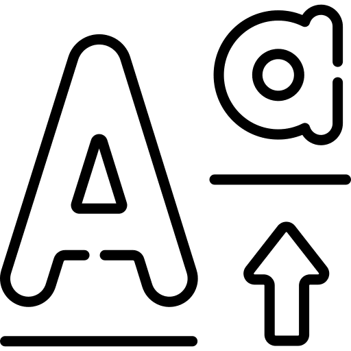 Vertical vertical font edit tools icon