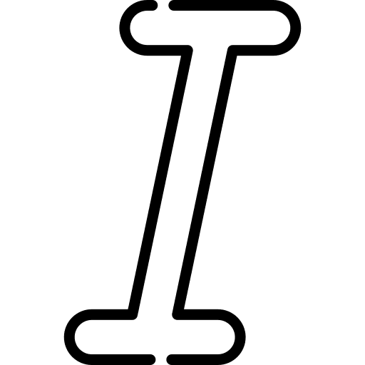 Italic text italicize text italic icon