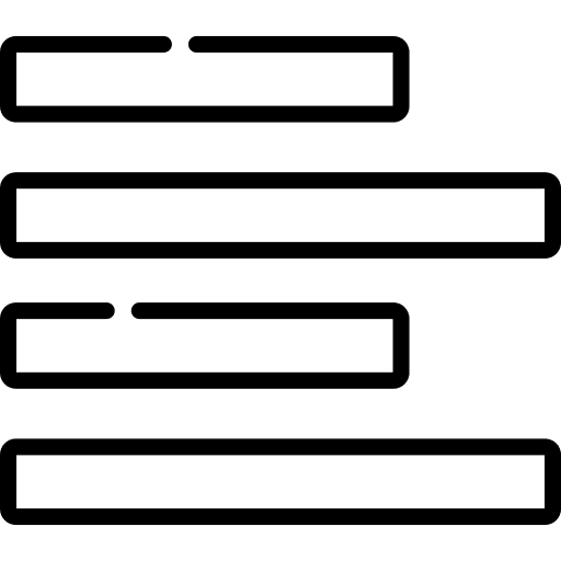 Left alignment interface align left option icon