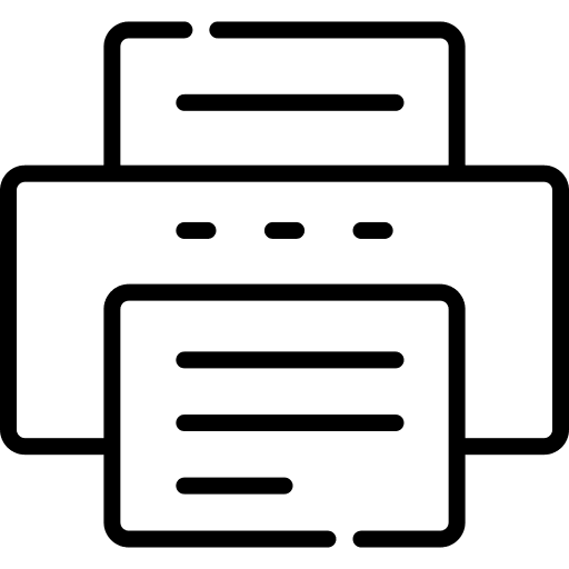 Print paper technology ink icon