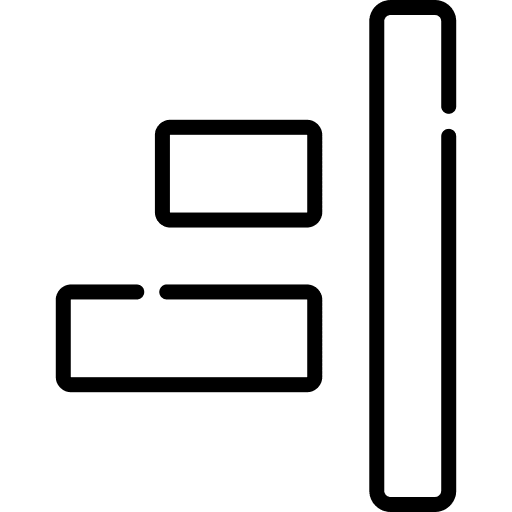 Right alignment text edit alignment edit tools icon