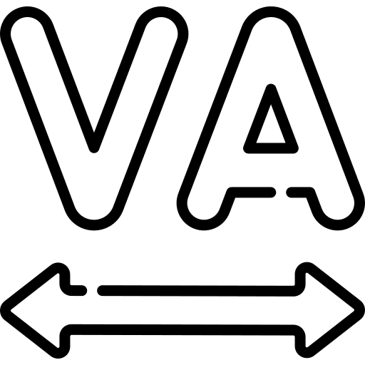 Tracking interface writing tool text icon