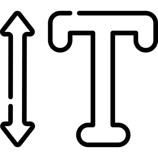 Vertical editorial design scale edit tools icon