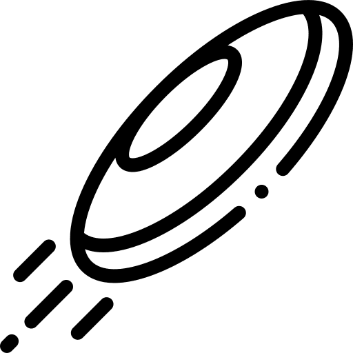 Frisbee disk sports and competition leisure icon