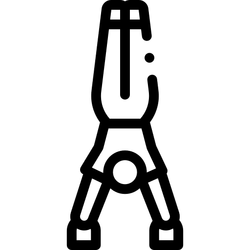 Handstand sports and competition handstand skateboarding icon