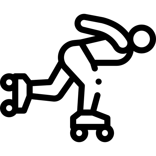 Rollerblade skater sports and competition adventure icon Rollerblade skater sports and competition adventure icon