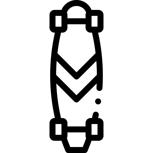 Longboard skate sports and competition longboard icon Longboard skate sports and competition longboard icon