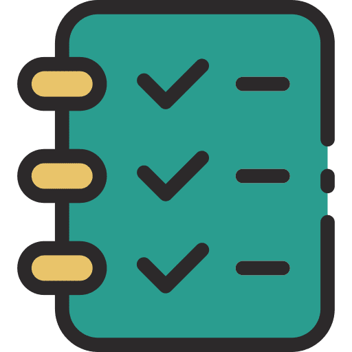 Plan lecture notebook note icon