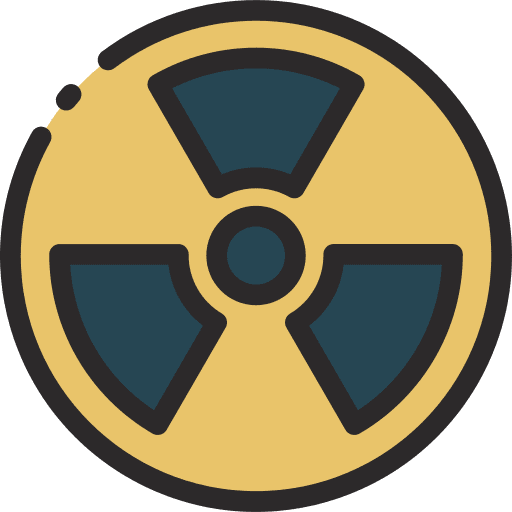 Radiation industry chemical nuclear icon