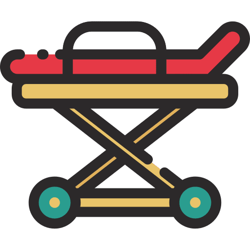 Stretcher gurney healthcare and medical stretcher icon Stretcher gurney healthcare and medical stretcher icon